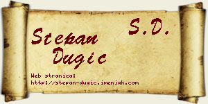Stepan Dugić vizit kartica